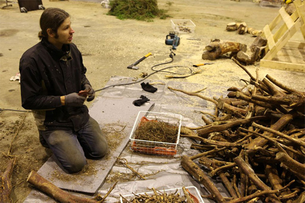 Antti Laitinen, Still from the video Forest Deconstruction 2013