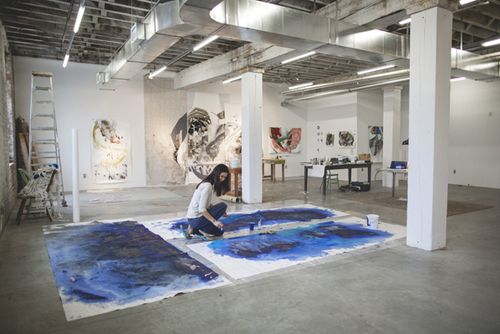 Katherine Mann in a live/work studio