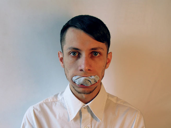 Alex Mirutziu, Sock face, 2010<br class=