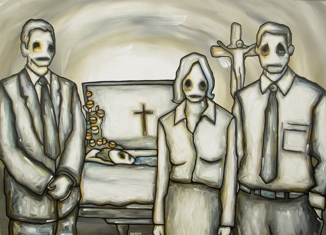 Until I See You Again, 2011<br/>Acrylic on Canvas<br/>46" x 64"<br/>