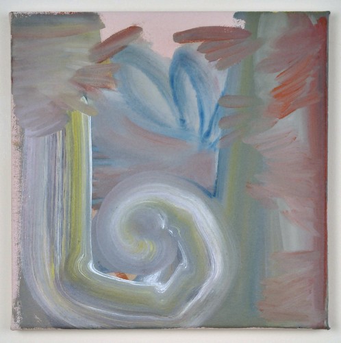 Rachel Busby, Uber Wheels, 2014<br/>Acrylic on canvas, 31 x 31 cm<br/>