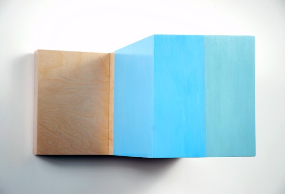 Go Steal Ahead #9, 2010 <br/>8.25" x 13" x 12.5"<br/>Acrylic on plywood<br/>