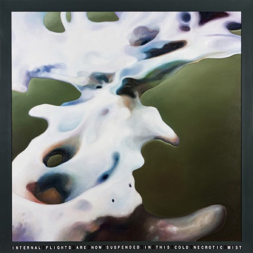 Keith Tyson, Entangled Solutions No. 1 (Necrotic mist), 2011<br/>Oil on aluminium<br/>1645 x 1645 x 28mm<br/>