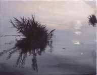 Black water#5. Oil on canvas. July 2006. 18x12cm