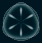 small jelly fish, digital print